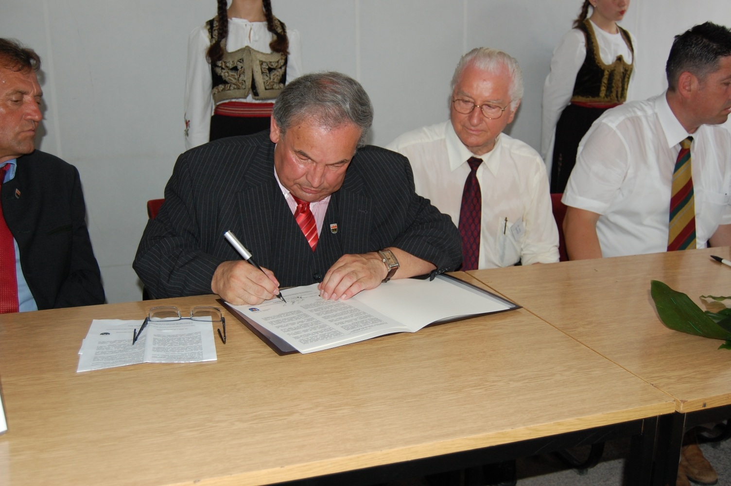 Unterzeichnung in Beška